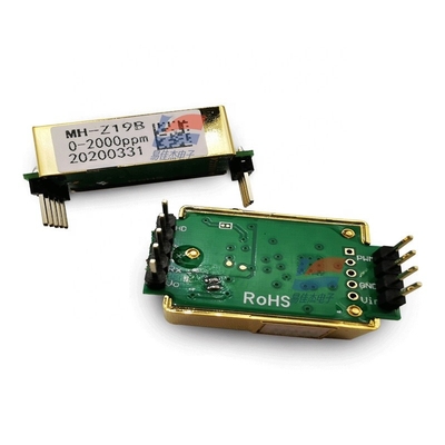 Saída do sensor PWM do gás do dióxido de carbono de MH-Z19B, módulo PIN Connected Analog do sensor do CO2 de NDIR