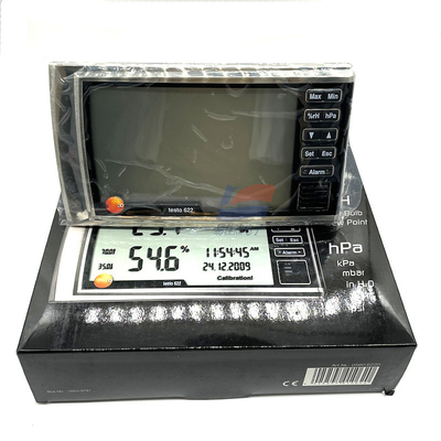 Medidor de pressão barométrica digital de temperatura e umidade Testo 622 para ambiente