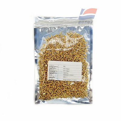 Pino de contato de sonda de mola 1U&quot; folheado a ouro FP177454-1 Agulha de mola de pino pogo