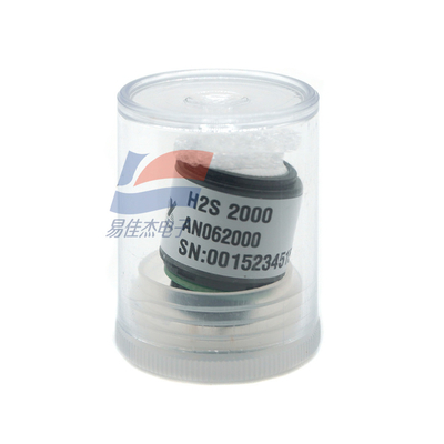 Sensor de sensibilidade do gás H2S 2000 para 0-2000 Ppm Faixa de medição 60 25 NA/ppm 10 Ohm Resistência de carga