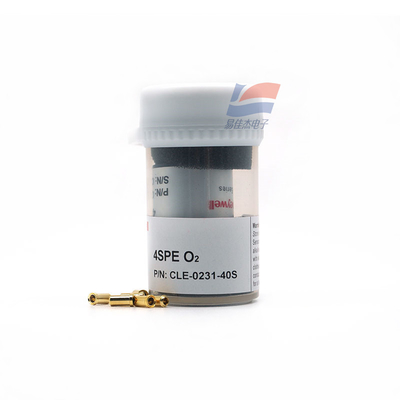 YJJ 4SPE O2 CLE-0231-40S Sensor eletrotécnico de monitorização da concentração de oxigénio Sensor de gás Carga máxima de O2 para níveis elevados de O2
