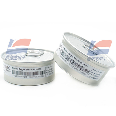 YJJ OOM201 0-100% Concentração de oxigénio Sensor de oxigénio Bateria de oxigénio é usada em equipamentos respiratórios de anestesia