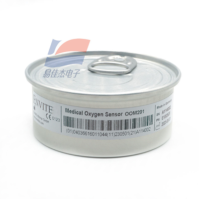 YJJ OOM201 0-100% Concentração de oxigénio Sensor de oxigénio Bateria de oxigénio é usada em equipamentos respiratórios de anestesia