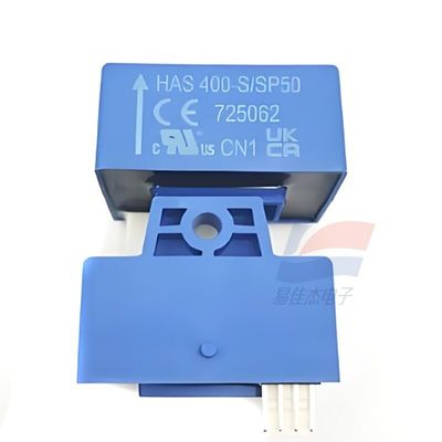 O sensor de corrente YJJ HAS400-S/SP50 apresenta um efeito Hall de circuito aberto com uma corrente nominal de 400A e uma precisão de 1%