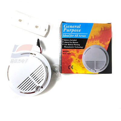 YJJ SS-168/RH-169 Detector de fumaça independente de 9 V para uso doméstico Sensor de fumaça