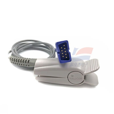 Sensor de SpO2 de ponta de dedo reutilizável DS100A para adultos com 9 pinos DB9