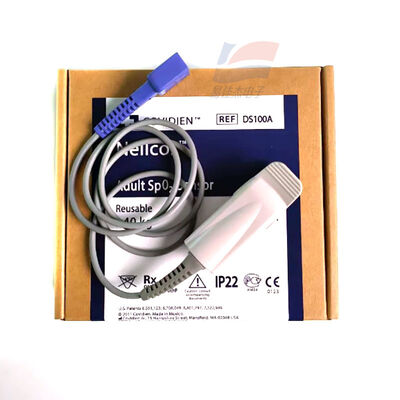 Sensor de SpO2 de ponta de dedo reutilizável DS100A para adultos com 9 pinos DB9