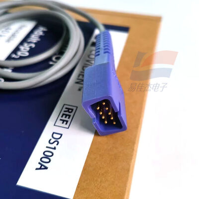 Sensor de SpO2 de ponta de dedo reutilizável DS100A para adultos com 9 pinos DB9