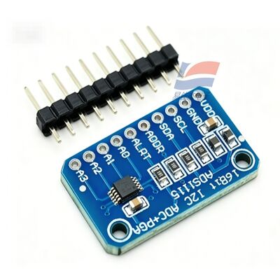 YJJ ADS1115 Conversor analógico para digital de alta precisão de 16 bits Módulo de placa de desenvolvimento ADC 4 canais