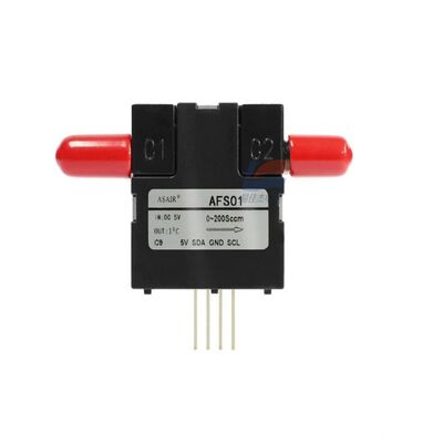 YJJ AFS01 Thermal Mass Micro Flow Sensor 0-±200sccm I2C for Ventilator and Laboratory Gas Mixing